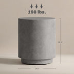HOMCOM Outdoor Side Table, Round Small End Table - Image 3