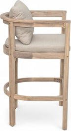 Christopher Knight Home Kuart Acacia Wood Outdoor Bar Stool Set of 2 - Image 10