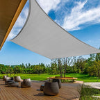 KANAGAWA Sun Shade Sail 13'x20' Gray Rectangle UV Block Canopy Awning Shelter by KANAGAWA