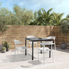 Modern Stackable Dining Chair Set, No Assembly, Plastic Chair, Patio Chair - Image 7