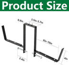 Adnee Set of 4 Double Sided Planter Box Brackets-Adjustable Window Boxes Flower - Image 2