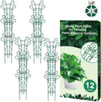 Plant Trellis for Potted Plants 12 Pack Stackable Indoor Outdoor Climbing by Qaobo