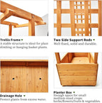 Raised Garden Bed Wooden Patio Planter - Image 4