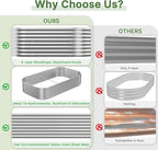 3 PCS Galvanized Raised Garden Bed Outdoor, Metal Garden Bed - Image 3