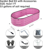Galvanized Metal Planter Raised Garden Bed Kit - Image 3