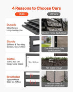 VEVOR Metal Privacy Screen, Garden Divider Panel - Image 4