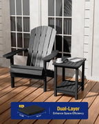 YEFU Outdoor Side Table for Patio: 16" HIPS Weather - Image 4
