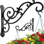 Hanging Planter Hooks 8-Inch 2 Pcs, Outdoor Hanging Brackets Wall Hook Heavy by HCDHAKN