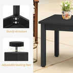 LUE BONA Outdoor Coffee Table Rectangle, HDPS Patio Coffee Tables - Image 6