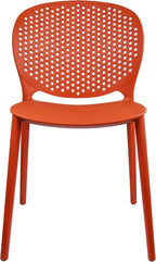 2xhome Set of 4 Patio Dining Chairs | Modern Stackable Outdoor Pool Side Chair - Image 9
