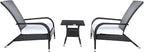 SAFAVIEH Outdoor Patio Furniture Collection Edna 3-Piece Lounge Set - Image 3