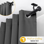 Kenney KN90001 1" Weaver Indoor/Outdoor Rust-Resistant Curtain Rod - Image 5
