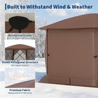 11.5x11.5FT 6-Sided Pop Up Gazebo Tent，One-Push Setup Canopy Tent - Image 2