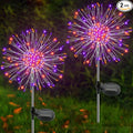 Solar Garden Lights Outdoor, 2 Pack 120 LED Twinkling Firework Lights Decorative by Yaafen