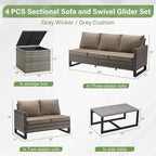 Belord 5-Seater Patio Conversation Set - Image 2