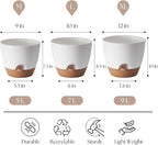 Plant Pots 12/10/9 inch Set of 3, Self Watering Flower Pots Indoor Outdoor - Image 2