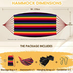 ANYOO Cotton Hammock Portable Camping Hammocks - Image 3