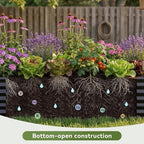 COMHOMA Galvanized Raised Garden Bed, Large Metal Planter Box - Image 3