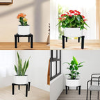 4 Pcs Four Legs Adjustable Metal Plant Stand - Image 8
