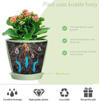 4 Inch Plant Pots, 6 Pack Indoor Flower Pots, Planters - Image 4