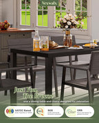 Outdoor Dining Chairs Set of 2, HDPS + Aluminum Patio Dining Chairs - Image 5