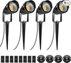 LightingWill 5W LED Landscape Lights, Warm White 3000K-3500K, Waterproof DC 12V by LightingWill