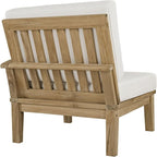 Modway EEI-1149-NAT-WHI-SET Marina Premium Grade A Teak Wood Outdoor Patio - Image 6