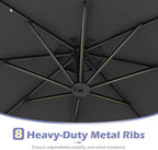 Tangkula 10ft Solar LED Patio Umbrella - Image 9