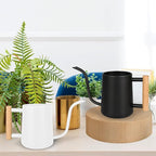 Watering Can Indoor Plants, 35 oz/1000 ml Metal Stainless Steel Watering Can Pot - Image 2