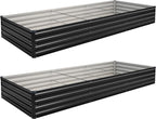 10×3×1FT Galvanized Raised Garden Bed Kit, Metal Planter Boxes, Large Outdoor - Image 7