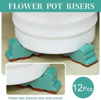 Kigeli 12 Pcs Resin Pot Feet for Outdoor Planters 3 Inch Long 1.5 Inch Tall - Image 3