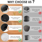 Self-Watering Plant Pots with Water Level Indicator, Drainage Holes & Saucers – - Image 3