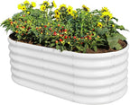Land Guard 18“ Tall 4×2ft Galvanized Raised Garden Bed Kit, Galvanized Planter by LandGuard