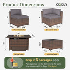 Aoxun 8 Piece Patio Furniture Set - Image 9
