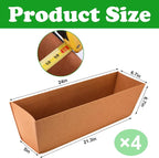 Adnee 4 Pcs 24 Inch Fabric Plant Window Box Liners-Rectangular Non-Woven - Image 2