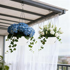 Set of 2-8 Inch Self Watering Hanging Planters - Image 8