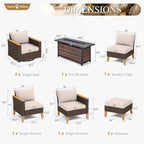 Sophia & William Patio Furniture Set - Image 7