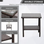 Outdoor Rocking Chair 3 Pieces High-Backed Rocking Chair Patio Rocking Chairs - Image 6