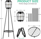 2 Pack Solar Lights with Plant Stand, Outdoor Floor Lamp, Waterproof Solar LED - Image 4