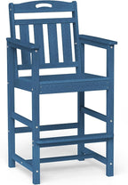 Ciokea Heavy Duty Bar Height Chair, 380lbs Outdoor Adirondack Tall Bar Chair by CIOKEA