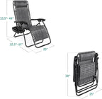 Best Choice Products Set of 2 Adjustable Steel Mesh Zero Gravity Lounge Chair - Image 2