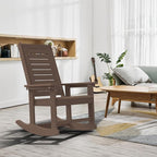 GREENVINES Outdoor Rocking Chairs | Porch Rocker | HDPE Plastic | Wood Grain | - Image 2