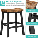 Rustic Bar Stools, 24 Inch Barstools, Counter Height Stools - Image 8