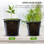 50Pcs Nursery Pots Variety Pack Plastic Pots - Image 3