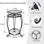 2 Pack 19.2 inch Metal Plant Stand Rack - Image 3