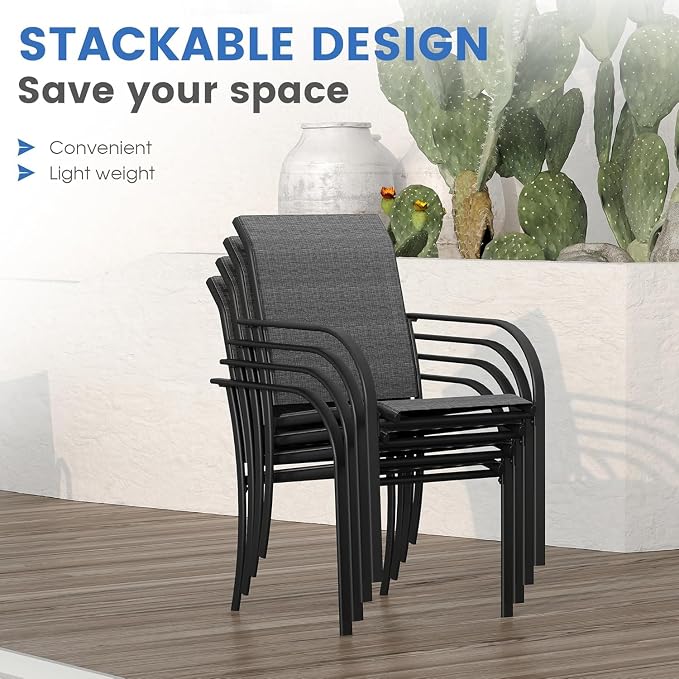 VICLLAX 5 Pieces Patio Dining Set - Image 4
