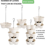 Hourleey Strawberry Planter, Stackable Gaden Tower - Image 5