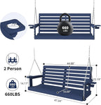Plawdlik Porch Swings, 2 Seat Patio Chair - Image 4