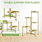 iDavosic.ly 5 Tier Large Plant Stand Indoor, 10 Inch Wide Tall Corner Metal - Image 6