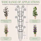 4 Pack 43 Inch Metal Plant Trellis - Image 6